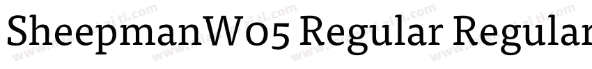 SheepmanW05 Regular Regular字体转换